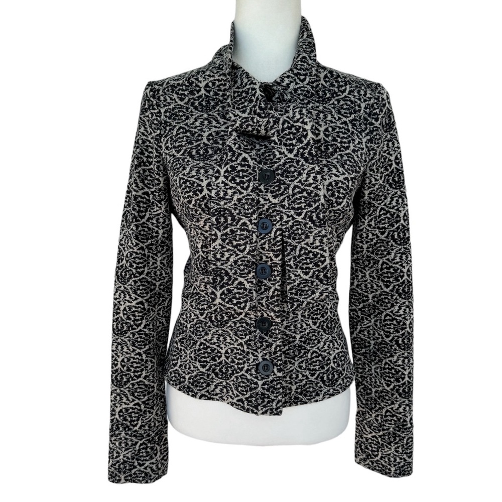 Diane Von Furstenberg Sweater Jacket with Tie at Neck